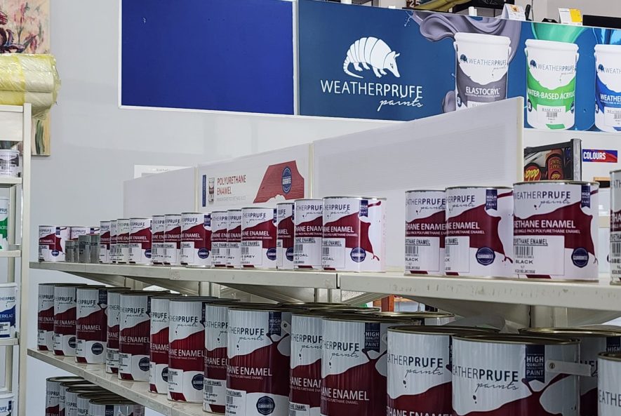 WeatherPrufe expert applying the best exterior paint in Cape Winelands home for UV and rain protection.