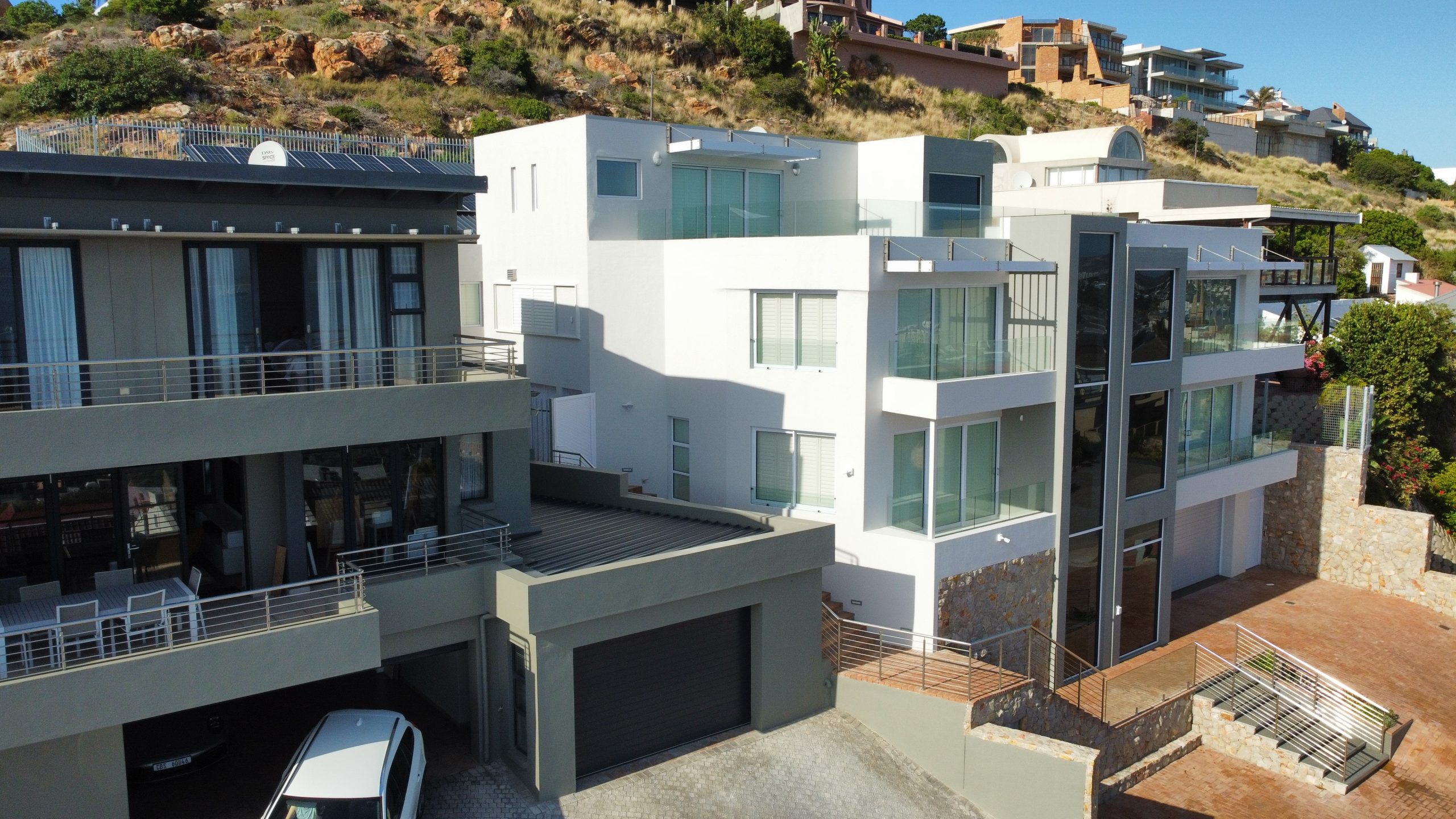 Close-up of a durable protective paint coating designed to resist Western Cape’s coastal winds and salty conditions.